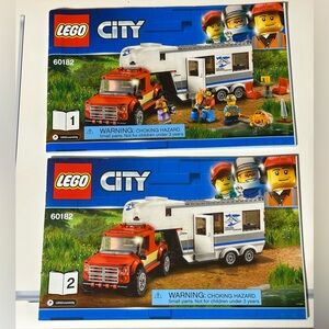 LEGO Set #60182 CITY: Pickup & Caravan-Complete with Manuals-Retired Set EUC